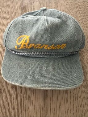 ATT headwear  Men’s Embroidered  blue Denim Cap -with Yellow Script